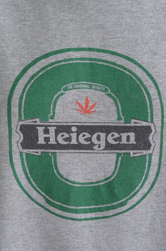 Vintage 00s Y2K T-Shirt Heineken Parody Heiegen/ … - image 3