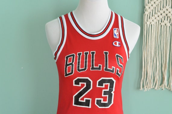 Vintage Chicago Bulls Michael Jordan #23 Champion Basketball Jersey