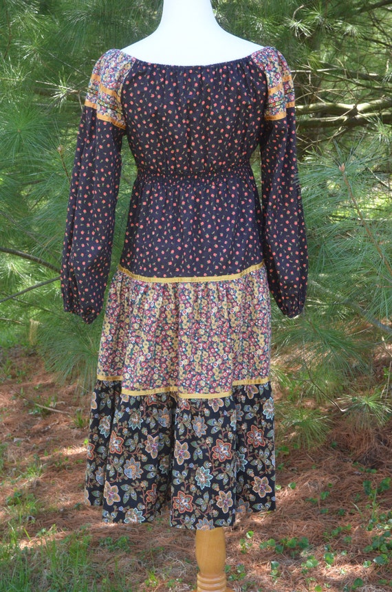 Vintage 70s Young Edwardian by Arpeja Prairie Pea… - image 8