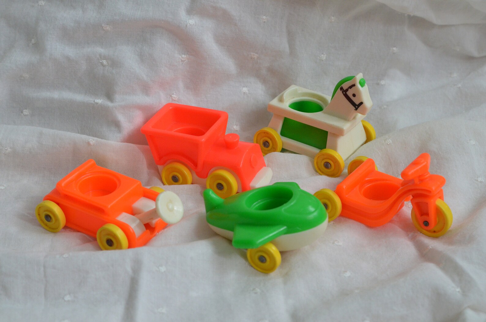 FISHER-PRICE VINTAGE LITTLE People - Important lot de 14 ANIMAUX de la