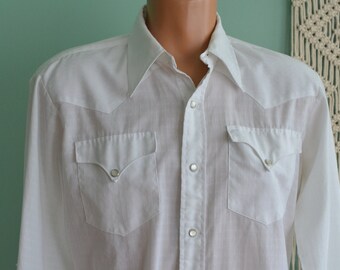vintage pearl snap cowboy shirt