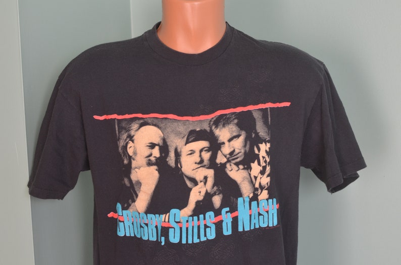80s T-Shirt Crosby Stills and Nash CSN Concert Tour Medium | Etsy
