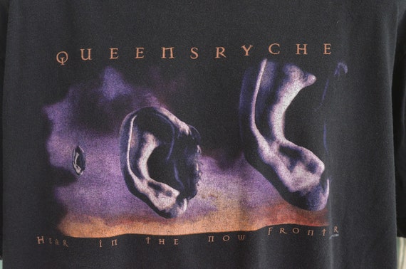 Vintage 90s T-shirt Queensryche Hear in the Now Frontier Concert 