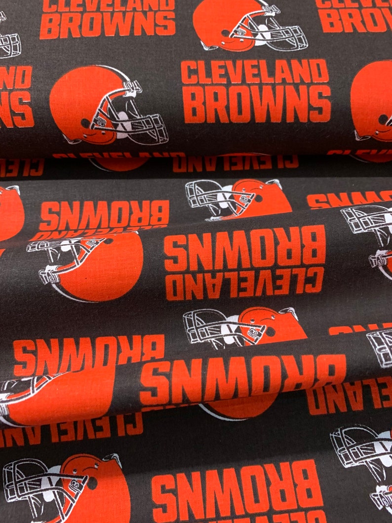 Cleveland Browns Football themed Fabric.....1/2 yard of a