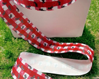 GROSGRAIN RIBBON Ants……1.5” Wide 5 yards Not Wired.  Perfect for Hair Bows, Crafts, Binding, etc…*Inventory Reduction Sale*