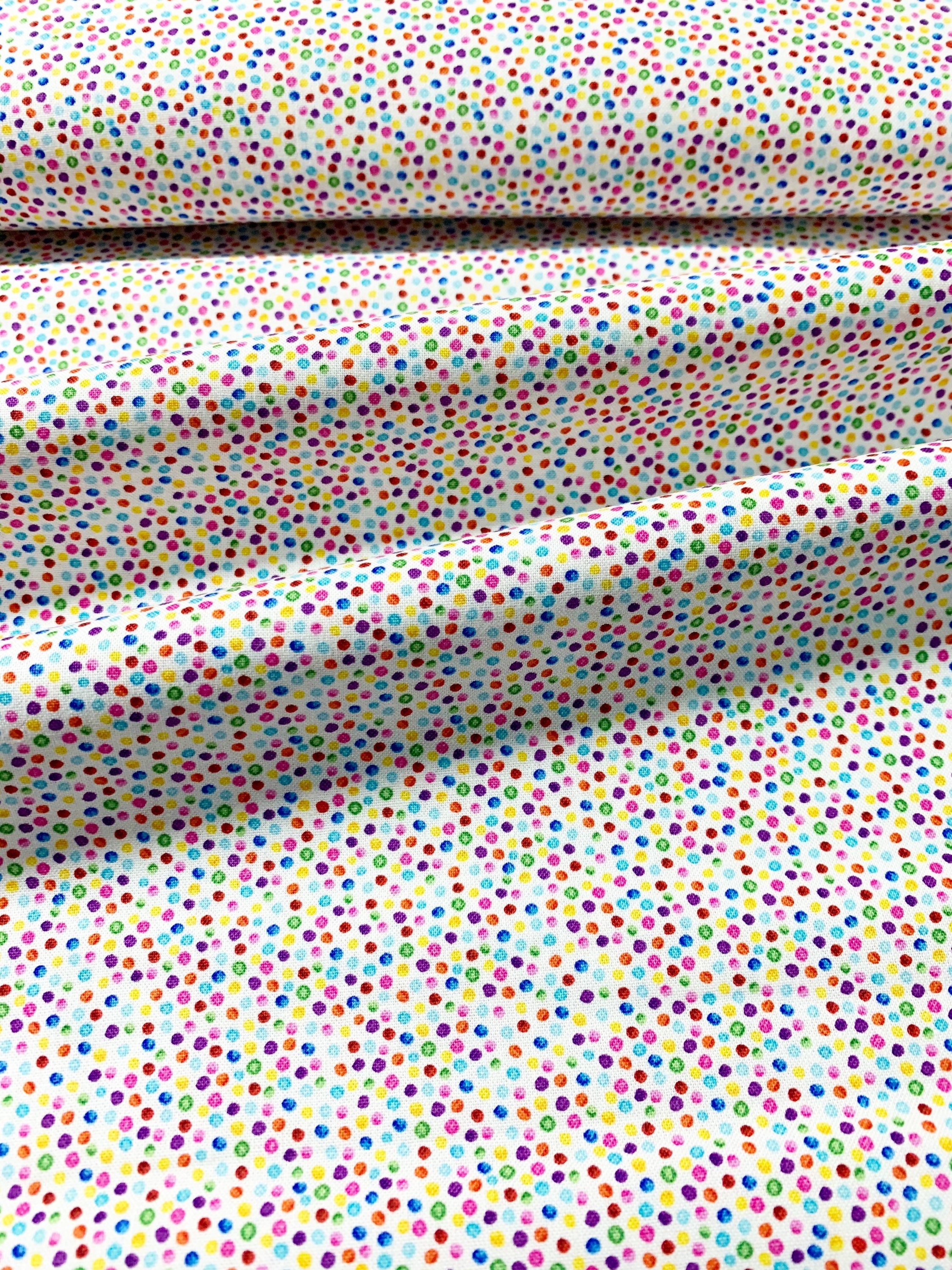 Pin Dot Multi Colored Fabric.....1/2 yard of a 44 Wide 100% | Etsy
