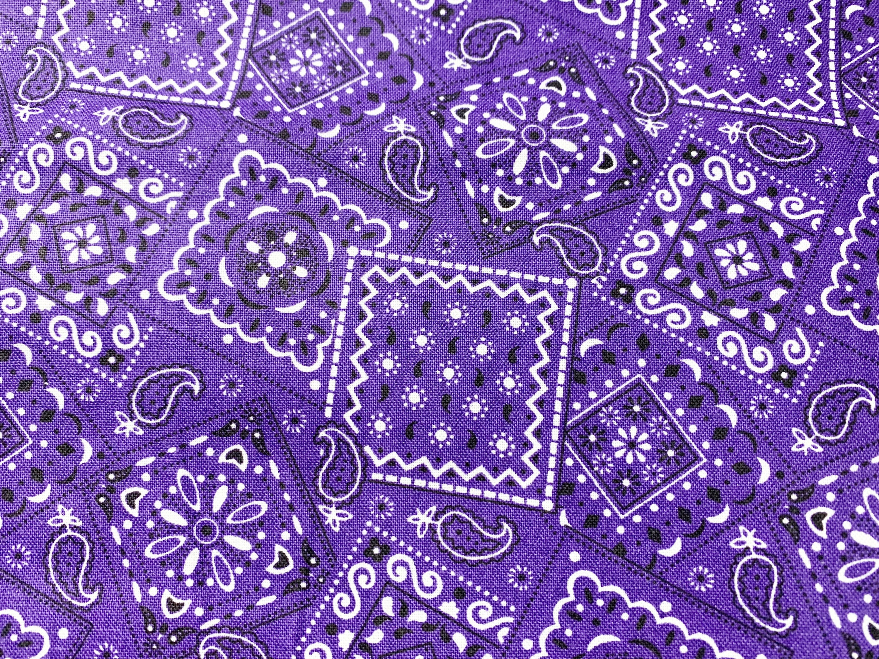 purple bandana pants