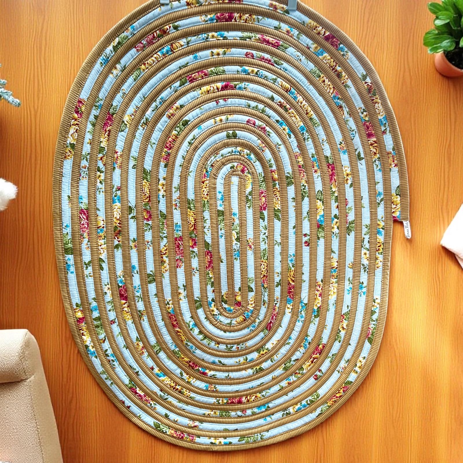 Sewed Rug 2 Strip Jelly Roll Rug #81……..reversible & Machine Washable Cotton ...