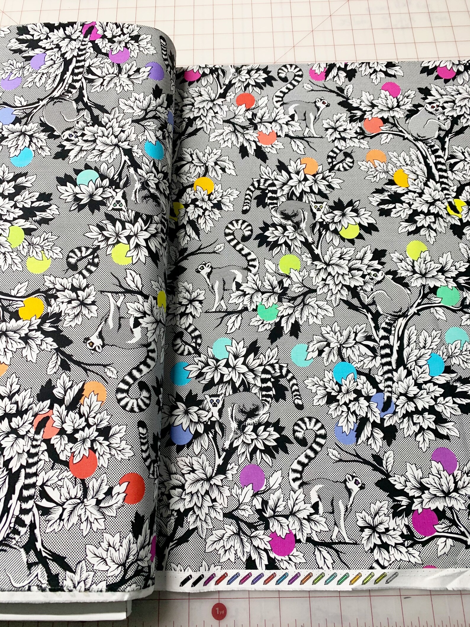 Tula Pink Linework....1/2 yard of a 44 Wide 100 Cotton Lemur Etsy