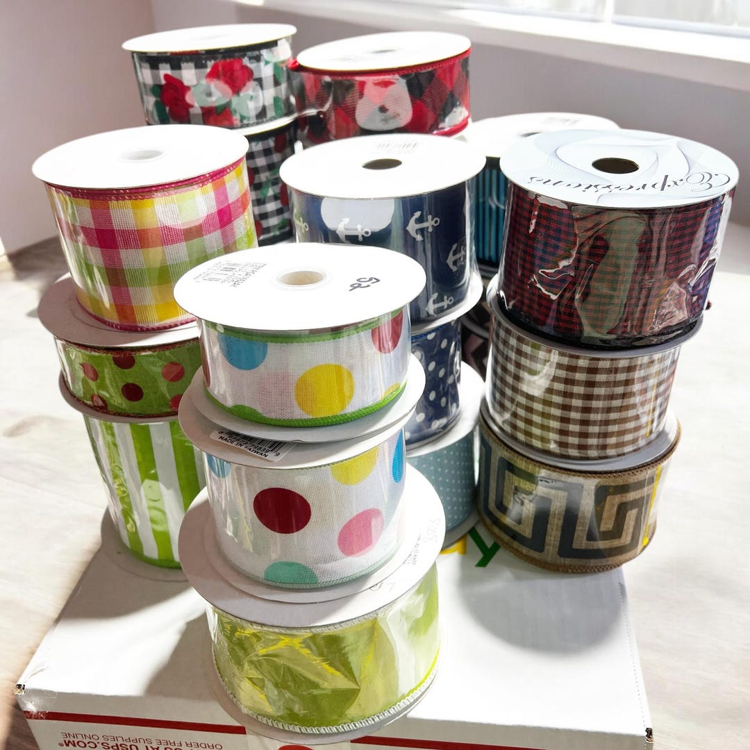 25 WIRED RIBBONS…..265 Yards-aa……new Inventory Reduction Sale - Etsy
