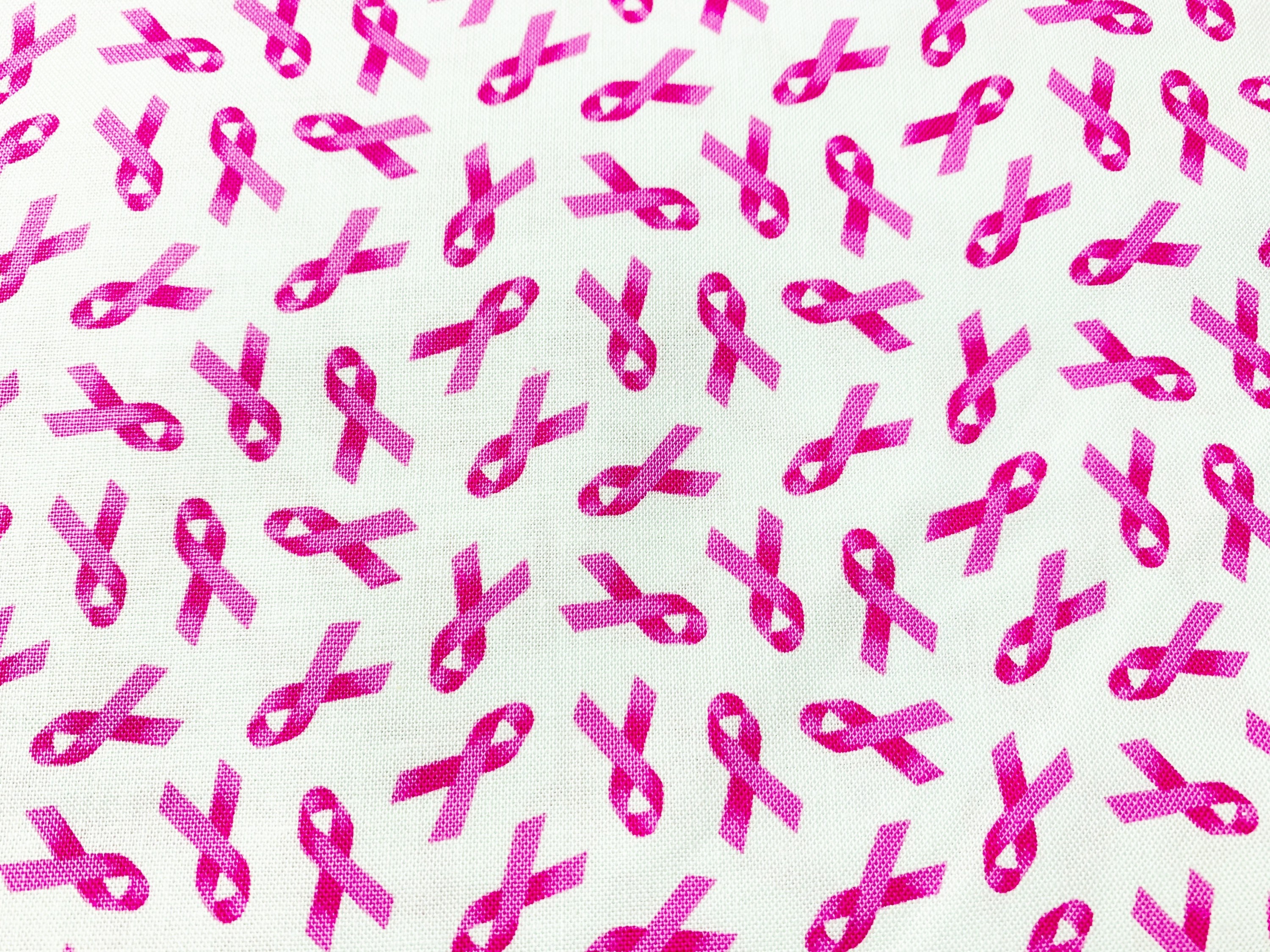 Breast Cancer Awareness Ribbon Fabric....1/2 Yard of a 44 Etsy