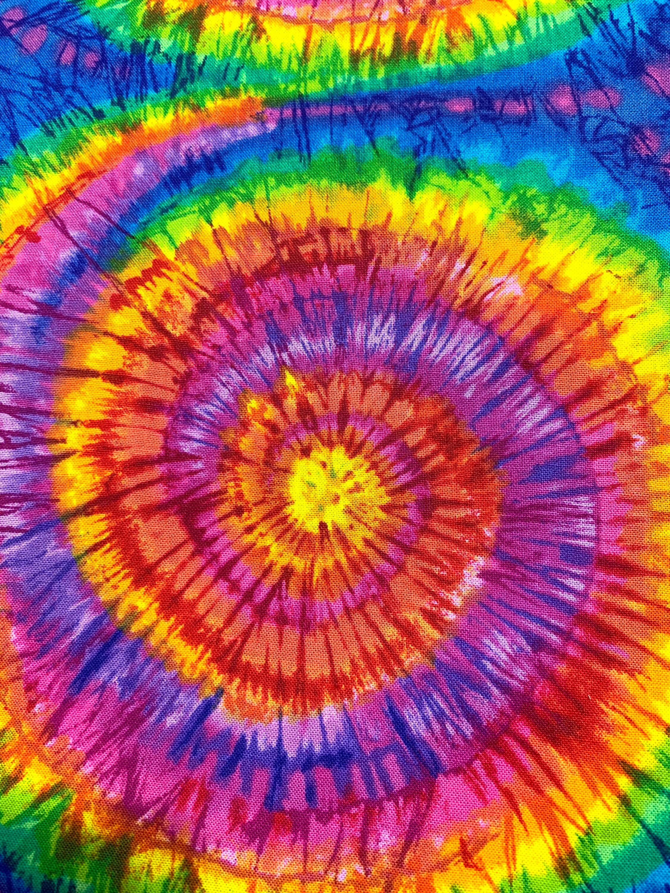 Colorful Tie Dye Rainbow themed Fabric....1/2 yard of a Etsy