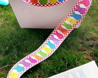 GROSGRAIN RIBBON Easter……1.5” Wide 5 yards Not Wired.  Perfect for Hair Bows, Crafts, Binding, etc…*Inventory Reduction Sale*