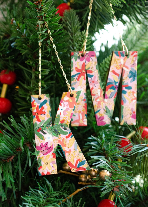 Initial christmas ornaments online