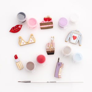 DIY Pin kit, galentines gift, bachelorette party craft, best friend gift, diy jewelry, diy gift, gifts for her, craft kit, stocking stuffer