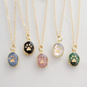 Paw Print Necklace, dog mom necklace, pet necklace, pet owner gift, animal owner necklace, animal owner gift, animal lover necklace,