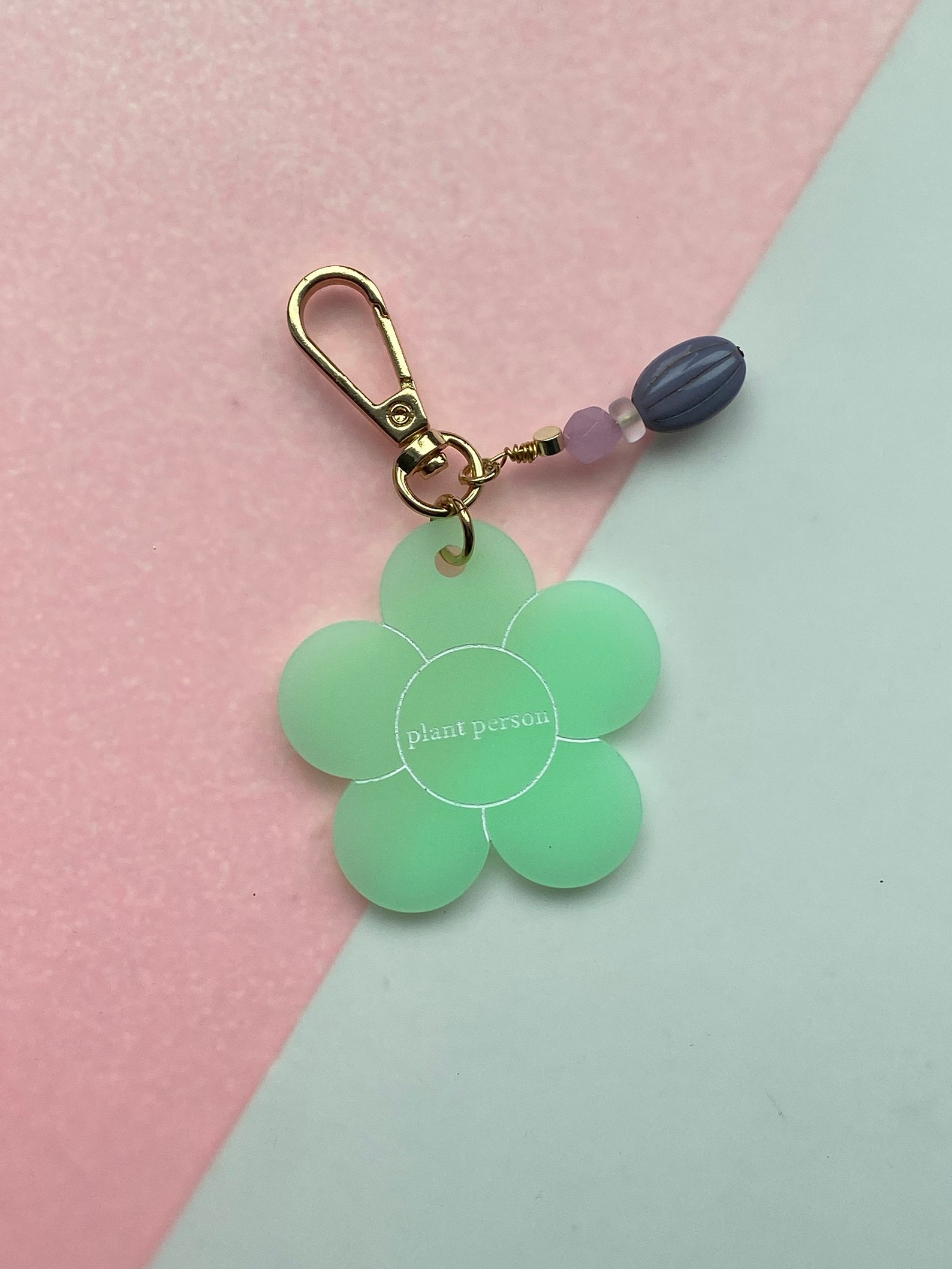 Personalized Name Keychain Flower Keychain Bridesmaid Gift Etsy