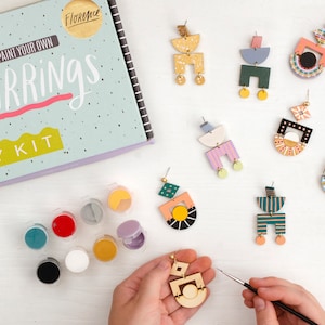 DIY Earring Kit, DIY Painting Kit, bachelorette party craft, bridesmaids gift, diy jewelry, diy gift, gift for her, party kit, Florence Kit