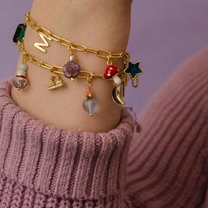 Bracelet à breloques personnalisé, Bracelet du zodiaque personnalisé, Bracelet à breloques fait main, Concevez votre propre bracelet, Bijoux à breloques personnalisés