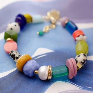 Handgemachtes Statement Armband, Perlenarmband bunt, Freundschaftsarmband, Perlenarmband bunt, Perlenarmband bunt, Freundschaftsarmband