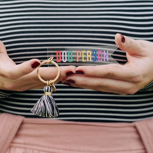 Personalized Name keychain, Custom Name Tag, Colorful tassel keychain, Customizable keychain, Bridal Party gifts, Bulk keychain, image 4