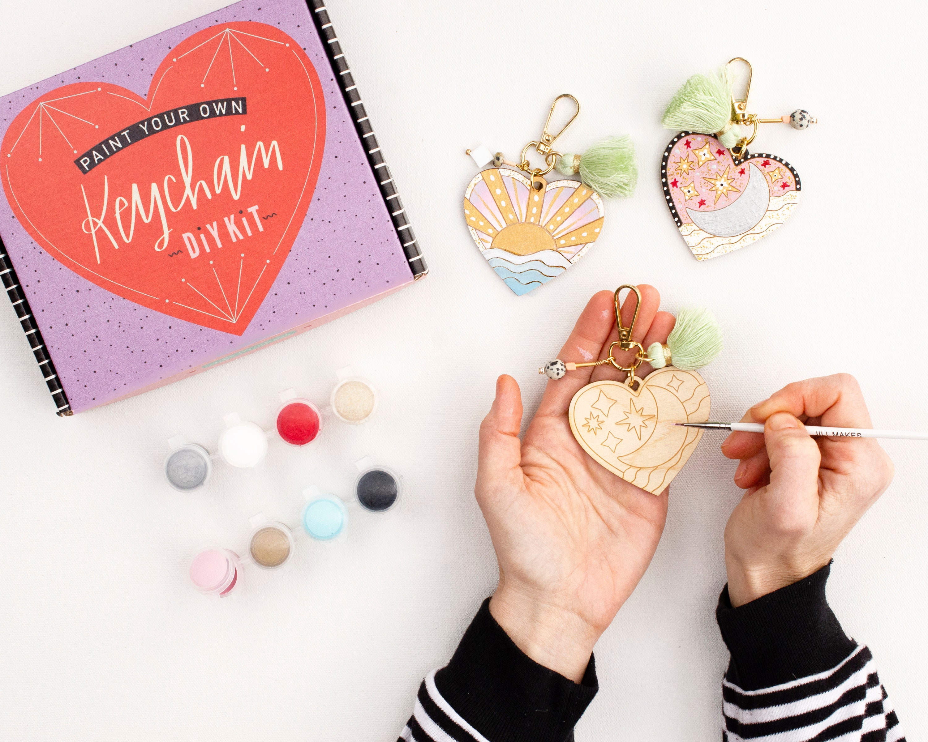 DIY Kit DIY Heart Keychain Kit Best Friend Gift Bachelorette