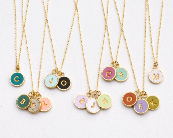 Custom Letter Necklace Initial 