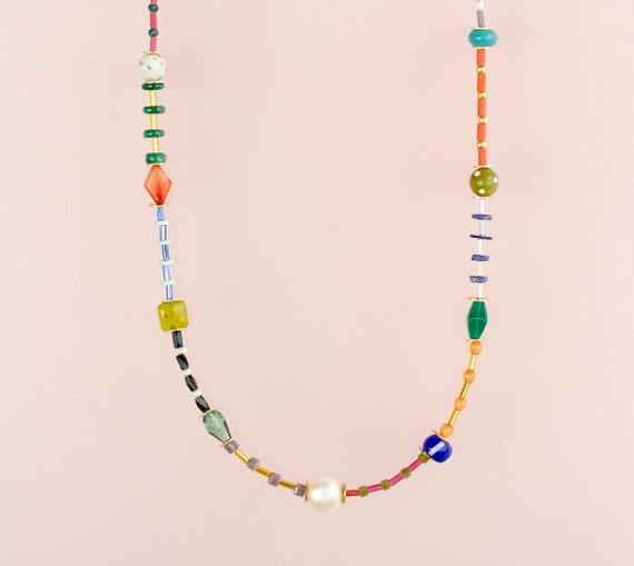 Rainbow Bead Layering Neckace Rainbow Bead Layering Neckace