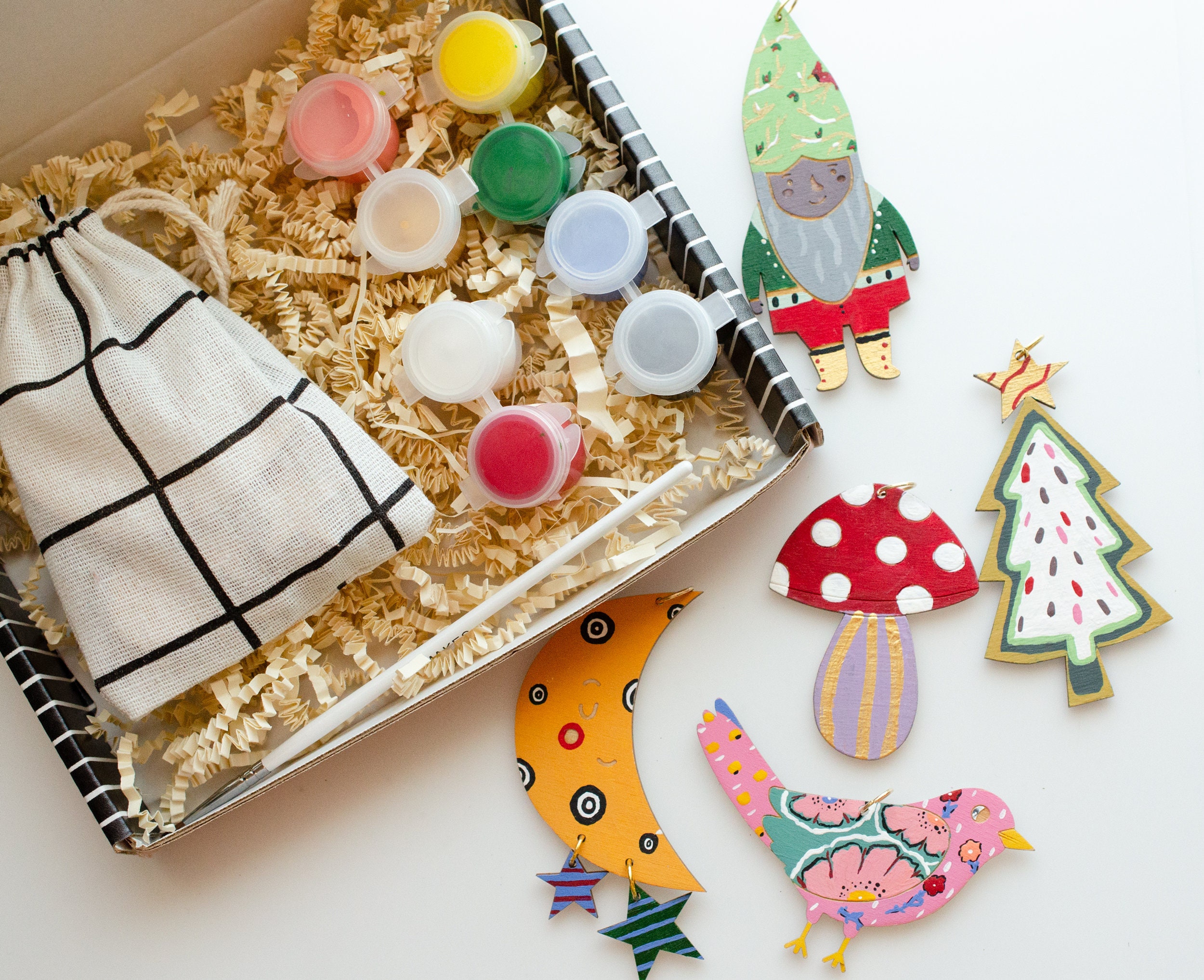 Paint-Your-Own Wood Ornaments Kit … curated on LTK