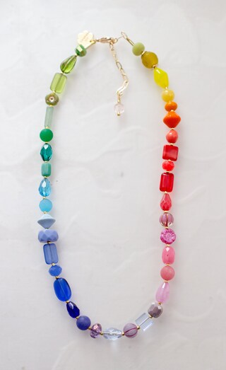 Collana Girocollo Bohémien In Perline Blu - Fatte A Mano, Stile Vintage E Colorato