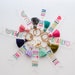 Personalized Name keychain, Custom Name Tag, Colorful tassel keychain, Customizable keychain, Bridal Party gifts, Bulk keychain,