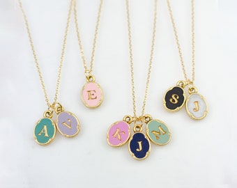 Custom letter necklace, Initial Necklaces for Moms, multiple initial necklace, anniversary necklace, Personalized necklace, mom necklace