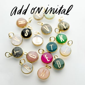 Personalized stone pendant, gemstone pendant, minimal jewelry, mom gift, new mom gift, gemstone initial pendant, tiny stone single pendant