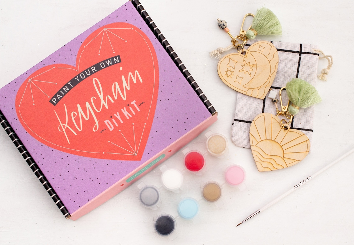 DIY Kit DIY Heart Keychain Kit Best Friend Gift Etsy