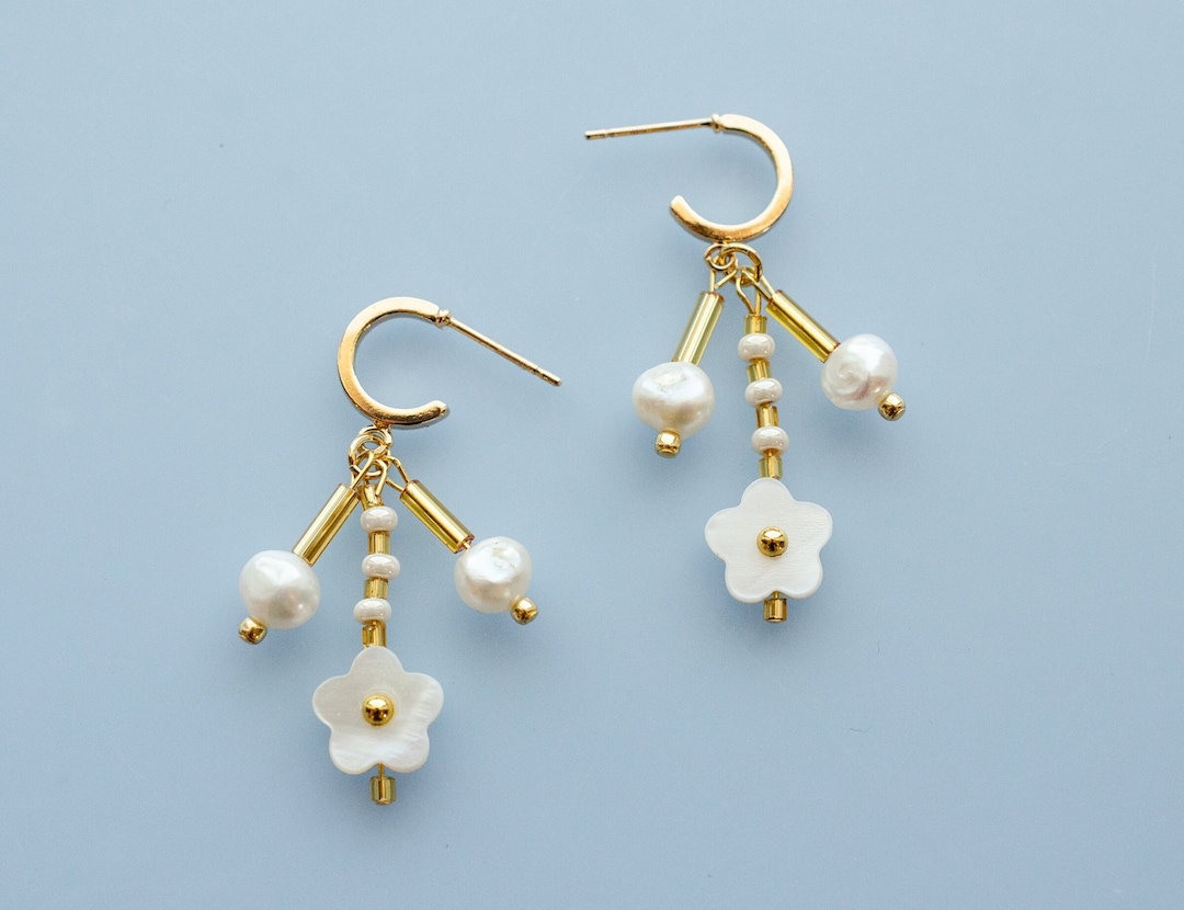 ピアス LAZY DAWN pearl flower hook earring Untitleddesign-2021-06-