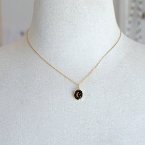 Celestial Necklace, Astrology Necklace, Dainty Gemstone, Gold Star Necklace, Moon Pendant, Galaxy Jewelry, Zodiac Necklace, Sun Necklace, image 10