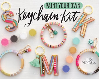 DIY Keychain Painting Kit, Craft Kit, DIY Kit, Jewelry Kit, Bachelorette  Party Craft, Diy Jewelry, Gift for Her, Party Kit, Keychain Kit 