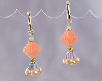 Bright Pastel Dangle Earrings