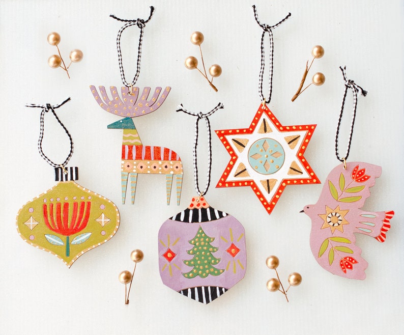 Holiday DIY Kit DIY Ornaments Christmas Painting Kit Etsy