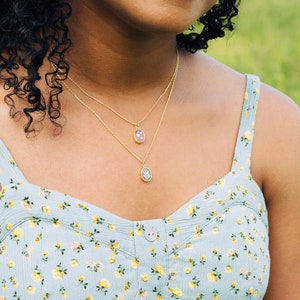 Gemstone Birthstone Necklace, Butterfly necklace, flower necklace, hearts, celestial necklace, snake necklace Saturn, gemstone necklace image 4