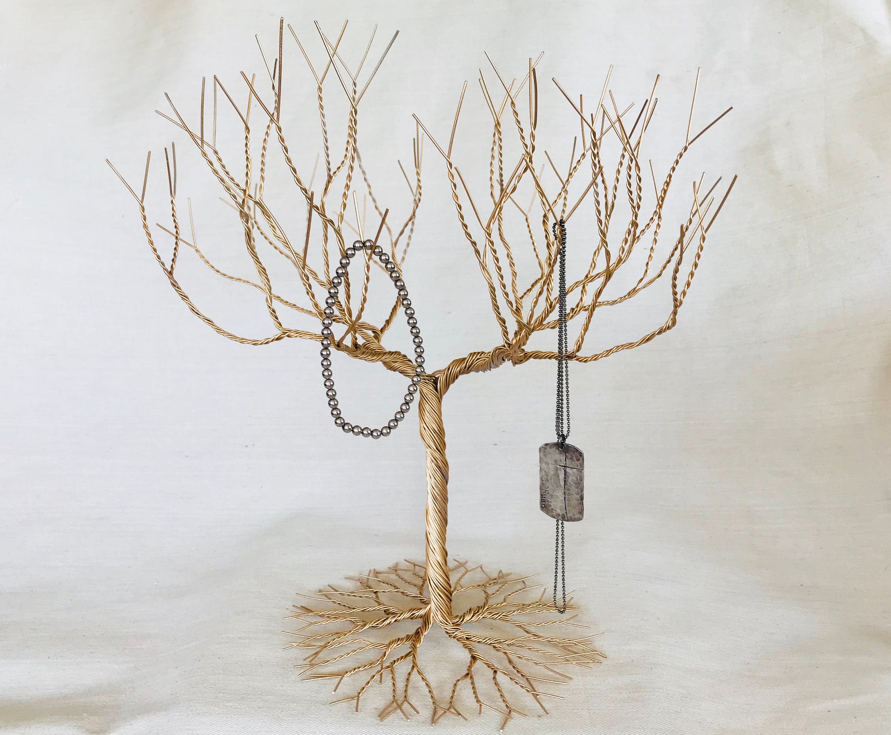Gold Jewelry Tree Stand. Jewelry Holder Organizer Tall for Etsy UK