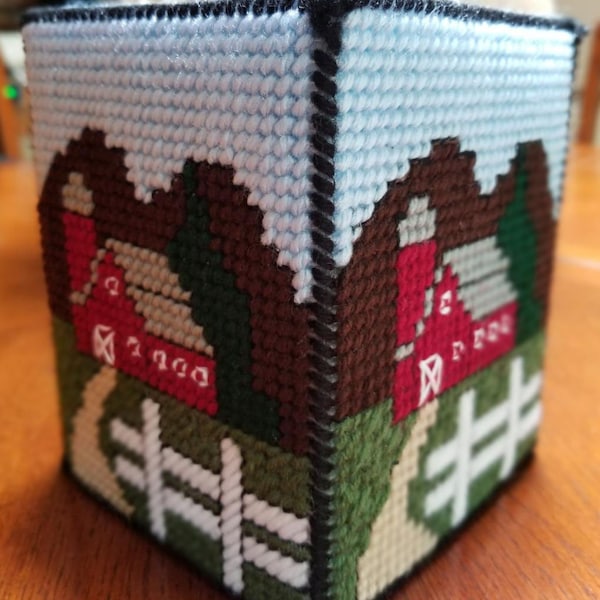 Little Red Barn Boutique Tissue Topper/ Tissue Box Cover