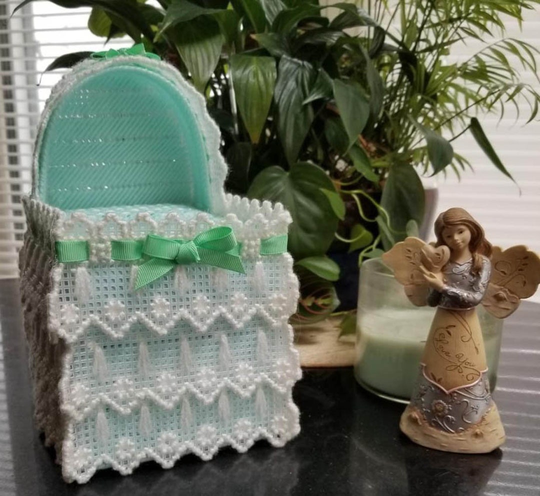 Tissue Box Topper/tissue Box Cover Minty Green Etsy