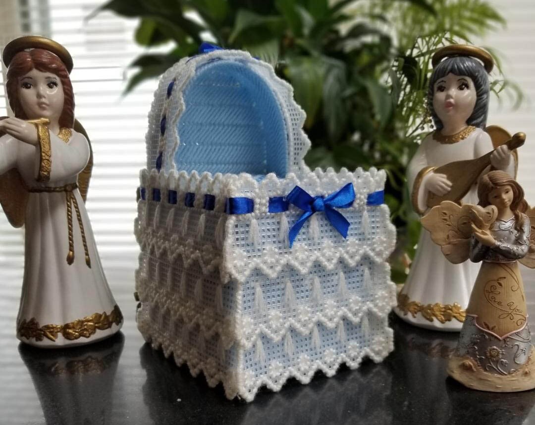 Tissue Box Topper/tissue Box Cover Baby Blue Blue Etsy