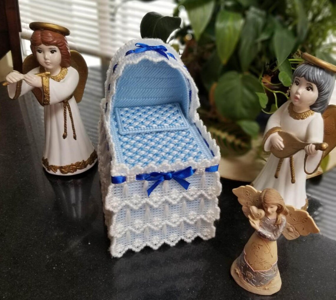 Tissue Box Topper/tissue Box Cover Baby Blue Blue Etsy