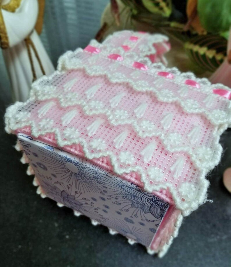 Tissue Box Topper/tissue Box Cover baby Pink Pretty Etsy