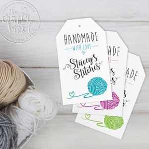 Handmade with Love, kundenspezifischer Anhänger - Digitaldruckdatei