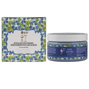 Bodacious Blueberry Face and Body Sugar Scrub Moisturizing and Exfoliating