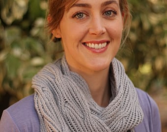 Knitting Pattern PDF - Rill Infinity Scarf