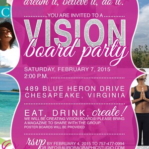 Vision Board Party Invitation | Etsy